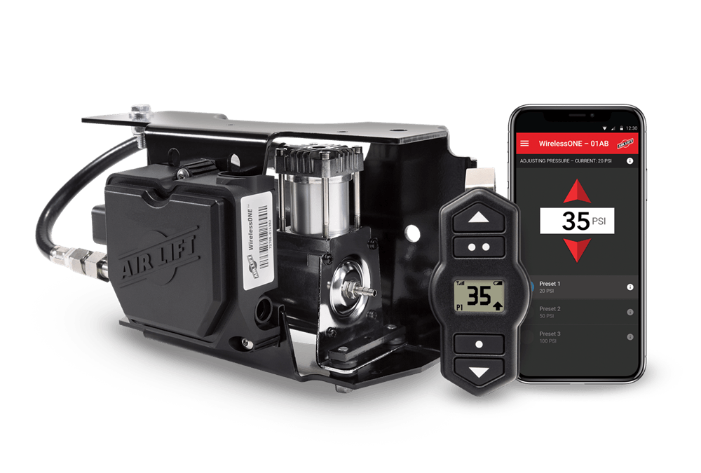 WirelessOne 25980EZ including compressor and manifold mount, controller, and app